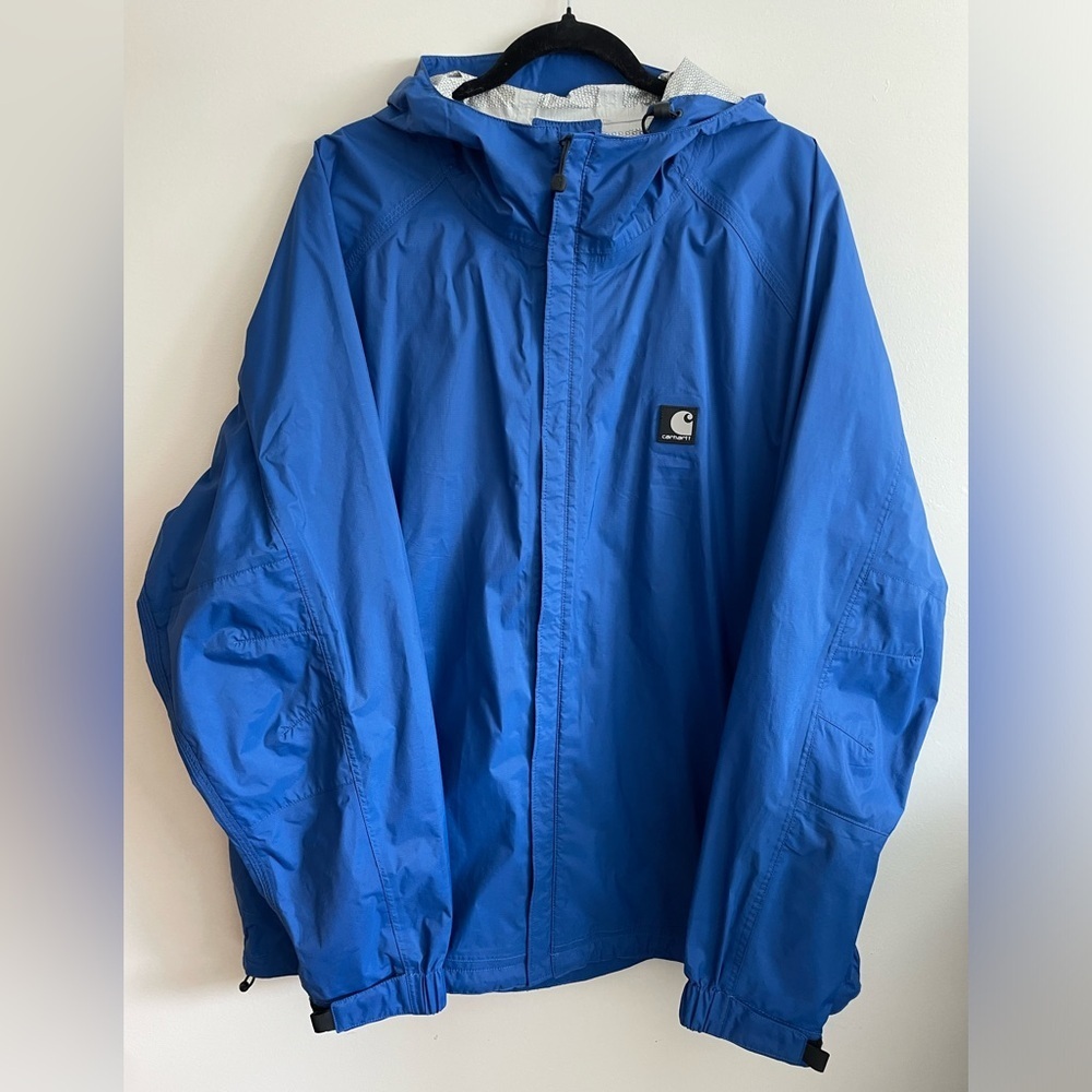 CARHARTT-Acadia Rain Jacket.size XL reg. Blue